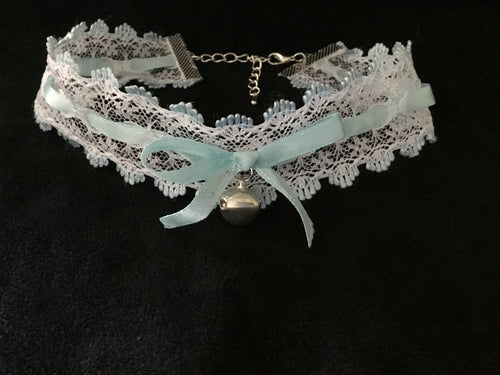 Gorgeous White and Baby Blue Day Collar
