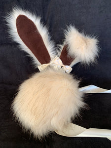 Bunny play set with looped  plug, kawaii, anime, cosplay, petplay, bunnyplay,