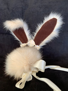 Bunny play set with looped  plug, kawaii, anime, cosplay, petplay, bunnyplay,