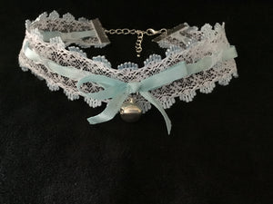 Gorgeous White and Baby Blue Day Collar
