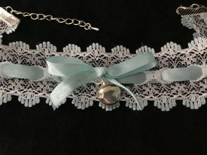 Gorgeous White and Baby Blue Day Collar