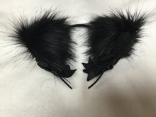 Load image into Gallery viewer, Sexy Black Kitten /Wolf  Ears, BDSM.