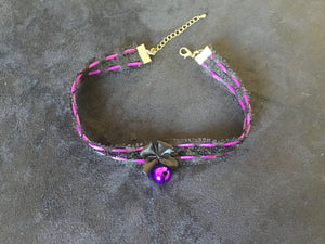 Gorgeous Black & Purple Collar