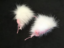 Load image into Gallery viewer, Gorgeous White &amp; Baby Pink Kitten- Wolf  Ears, BDSM, Costume, Anime, Cosplay