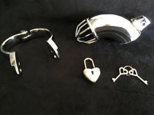 Load image into Gallery viewer, A Beautiful Stainless Steel Male Chastity Cage Device