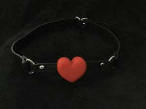 Sexy Silicone Heart Gag,