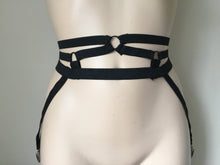 Load image into Gallery viewer, Erotic Elasticated Suspenders/ Garter Belt.