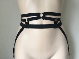 Erotic Elasticated Suspenders/ Garter Belt.