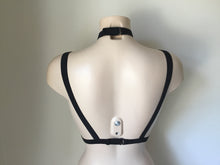 Load image into Gallery viewer, Alluring Elasticated Body Harness- Bralet, With Choker