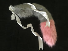 Load image into Gallery viewer, Luxurious Grey And Rose Pink , Pet play Set, with glass plug.