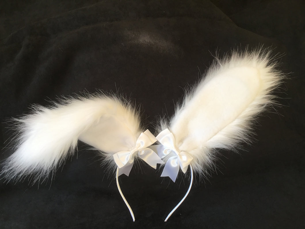 White  Bunny  Ears, BDSM, Bunnyplay, petplay. Cosplay. Anime.