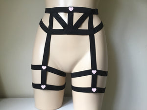 Erotic Elasticated Suspenders/ Garter Belt.
