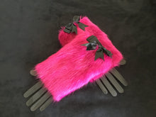 Load image into Gallery viewer, Fushia Pink &amp; Black  Sexy Cuffs