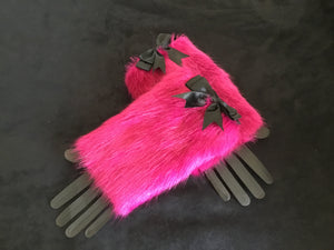 Fushia Pink & Black  Sexy Cuffs