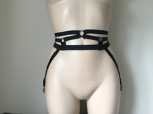 Load image into Gallery viewer, Erotic Elasticated Suspenders/ Garter Belt.