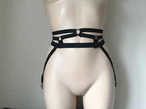 Erotic Elasticated Suspenders/ Garter Belt.