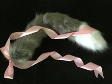 Load image into Gallery viewer, Silver Grey and white  Kitten -Wolf Play Tail ,BDSM, Anime,Cosplay, Kawaii.