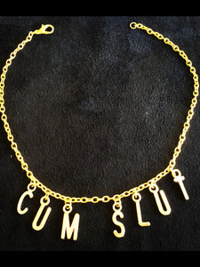 Stunning CUM SLUT Anklet