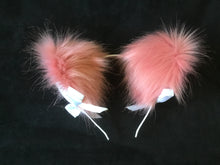 Load image into Gallery viewer, Stunning Rose Pink &amp; White kitten/Wolf  Ears, BDSM.