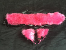 Load image into Gallery viewer, Gorgeous Hot Pink &amp; Black Kitten - Wolf Play Set