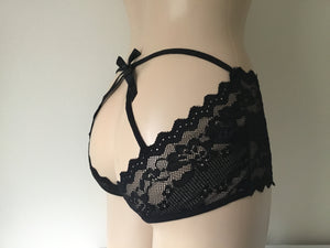 Sexy Lace Open Back Knickers/Panties