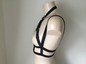 Sexy Elasticated Body Harness- Bralet.