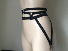 Load image into Gallery viewer, Erotic Elasticated Suspenders/ Garter Belt.