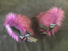 Load image into Gallery viewer, Gorgeous Damson &amp; Black Kitten- Wolf  Ears, BDSM, Costume, Anime, Cosplay