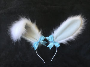 Sexy White & Baby Blue Bunny   Ears, BDSM, Bunnyplay, petplay