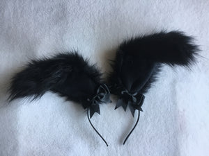 Black Bunny  Ears, BDSM, Bunnyplay, petplay. Cosplay. Anime.