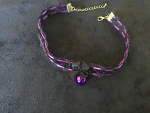 Load image into Gallery viewer, Gorgeous Black &amp; Purple Collar