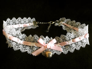 Gorgeous Ivory and Baby Pink  Day Collar