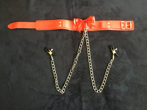 Fabulous Collar With Nipple Clamps