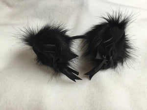 Sexy Black Kitten /Wolf  Ears, BDSM.