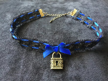 Load image into Gallery viewer, Sexy  Black &amp; Blue Day Collar