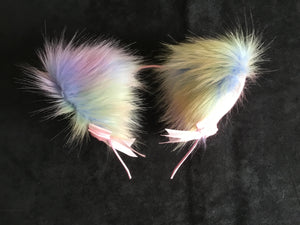 Stunning pastel confetti Kitten- Wolf   Play Set