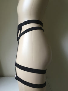 Erotic Elasticated Suspenders/ Garter Belt.