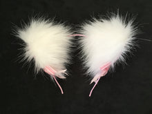 Load image into Gallery viewer, Gorgeous White &amp; Baby Pink Kitten- Wolf  Ears, BDSM, Costume, Anime, Cosplay