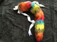Load image into Gallery viewer, Stunning Rainbow - kitten / Wolf Tail, Cosplay, Neko, LGBTQ,DDLG