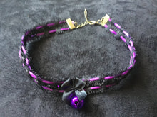 Load image into Gallery viewer, Gorgeous Black &amp; Purple Collar