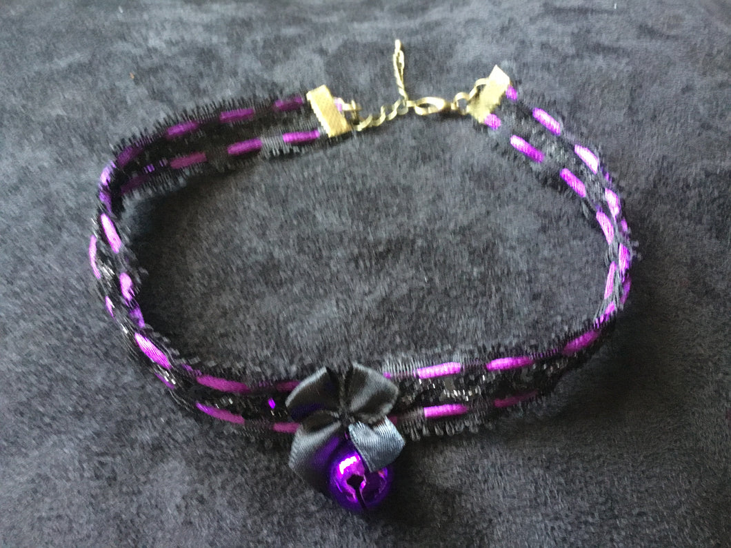 Gorgeous Black & Purple Collar