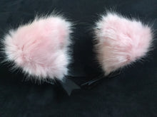 Load image into Gallery viewer, Sexy Black &amp; Baby Pink Kitten /Wolf  Ears, BDSM.