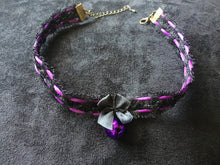 Load image into Gallery viewer, Gorgeous Black &amp; Purple Collar