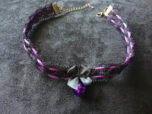 Gorgeous Black & Purple Collar