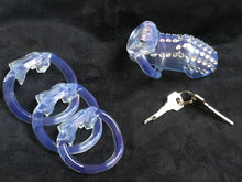 Load image into Gallery viewer, A Beautiful Clear Resin Male Chastity Cage Device