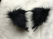 Load image into Gallery viewer, Sexy Black Kitten /Wolf  Ears, BDSM.