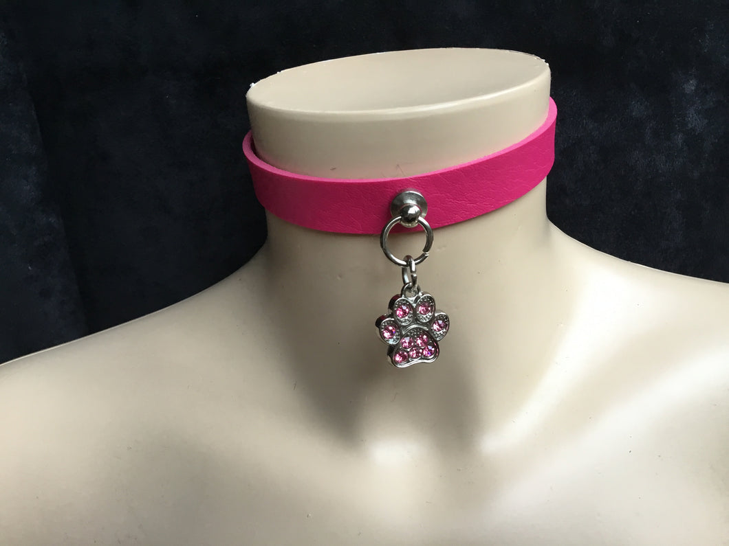 Sexy Pink Puppy Play Collar