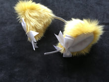 Load image into Gallery viewer, Sexy Yellow and White kitten- wolf Play Set, petplay, kittenplay, ddlg