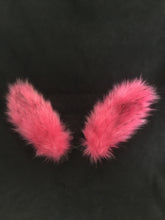 Load image into Gallery viewer, Hot Pink &amp; Black Bunny   Ears, BDSM, Bunnyplay, petplay
