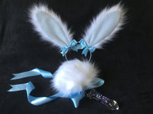 Load image into Gallery viewer, Bunny play set with looped plug, kawaii, anime, cosplay, petplay, bunnyplay